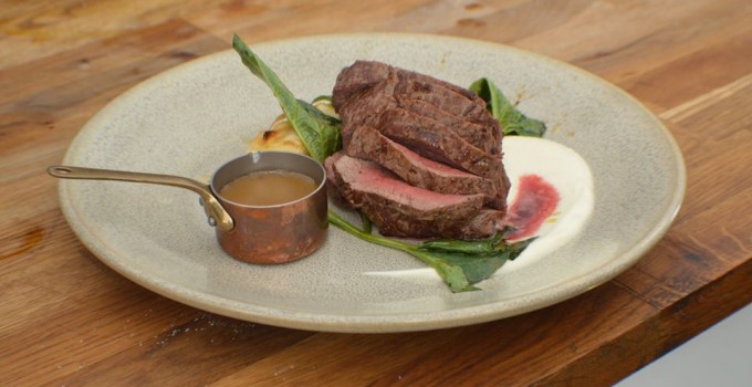 Mortimer forest venison roasted and sliced